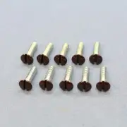 10 Eaton Brown 1/2" Outlet Wallplate Switch Cover Mount Screws Oval Head BP231B