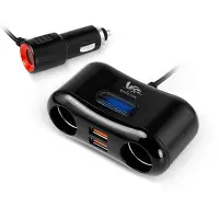 在飛比找Yahoo奇摩購物中心優惠-RONEVER PE010 QC3.0雙USB車用充電器