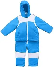 [Bullahshah] Baby Snowsuit Set, Children Kids All-in-One 2 Piece Winter Puffer Jacket and Snow Pants Ski Suit Outfit, Puddle Suit for Toddlers