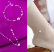 1 PC Solid Silver Chain Anklet Foot Ankle Bracelet Girls Women Jewelry #112
