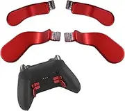 4 Pack Elite Controller Paddles for Xbox One Elite Series 2 ,Elite Series 2 Core Metal Paddles,Back Hair Trigger Locks Replacement Parts for Xbox Elite 2 Core/Elite Controller Series 2(Red)