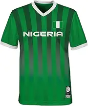 [FIFA] Unisex Official 2023 Women's Football World Cup Kids Team Shirt, Nigeria T-Shirt (Pack of 1)