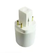 G24q 4 Pin 15mm To E27 E26 Screw Light LED Bulb·Lamp Hold Adapter As shown