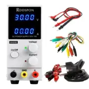 DC Power Supply Adjustable 30V 10A 4 Digit Display Lab Switching Regulator Power