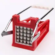 Potato Chipper Slicer Stainless Steel 2 Blades French Fry Maker Chips Cutter Potato Roller Cutter