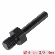 M14 To 3/8 Hex Arbor Adapter Diamond Core Drill Bit Hole Saw Connecting Rod