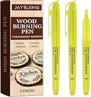 Wood Burning Pen Set, 3 Pieces, Pyrography Markers for Wood and Paper