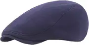 [Lifup] Men's Newsboy Hat Flat Cap Cotton Gatsby Ivy Golf Cabbie Hat