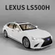 模型車 1:32 LEXUS 凌志 LS500h 仿真汽車模型 合金車模 聲光回力開門 生日禮物 玩具車彩盒裝 F