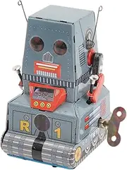 Clockwork Vintage Toy, Classic Windup Robot Simple Operation Handcrafted Retro Style for Christmas