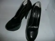 Tony Bianco NEW Blk Leather high heel Shoes SZ 6