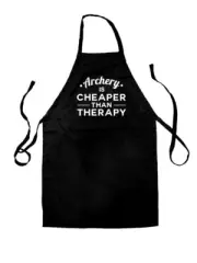 Cheaper Than Therapy Archery - Unisex Kids Apron - Sports Arrow Shoot Target