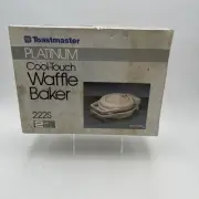 Toastmaster 222S Cool Touch Waffle Baker White BRAND New Sealed NOS Made In USA