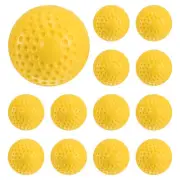 12Pcs 12" Pitching Machine Softballs Yellow Dimpled Softball Practice Softball