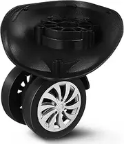 Kisangel 4pcs Suitcase Wheel Replacement Luggage Wheels Plastic Universal Wheels for Swivel Casters Travel Kit