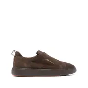 [Santoni] Santoni Suede Slip-on Sneakers 8 US BROWN