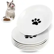6 Pack Cat Food Bowl, Ceramic Cat Bowls, Anti Whisker Fatigue Cats Bowl Set,5...