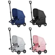 Pet Stroller Travel Carrier with Wheels Dog Cart with Storage Bag Portable