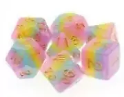 LIGHT RAINBOW GRADIENTS DICE SET