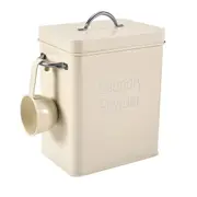 5L Beautiful Powder Laundry Powder Boxes Storage with Scoop White