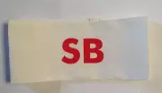 WW 1 BRITISH ARMY STRETCHER BEARER ARMBAND screen Printed ON WHITE