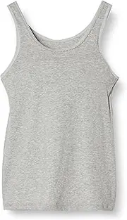 LECIEN(ルシアン) Lucien Junior Underwear, Tank Top with Cup, Bra, Skin Side, 100% Cotton, Flat Design, Cup Backing, Girls, Heather Gray, SS