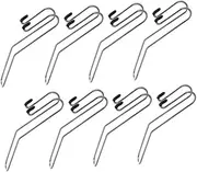 TIDTALEO 8Pcs Car Seat Hooks Durable Stainless Steel Back Seat Organiser for Groceries Handbags Umbrellas Easy to Install Vehicle Storage Fits Cars