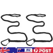 Adjustable Elastic Kayak Paddle Rope Kayak Rod Leash for Canoing Fishing Boating