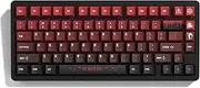 COSTOM PBT Keycaps with 134 Keys, Cool Custom Keyboard Caps 60 75 65 100 Percent, Cherry Profile Dye Sublimation PBT Keycap Set for Full Size Mechanical Gaming Keyboard, Black Red Blood Theme