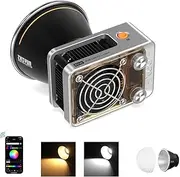 ZHIYUN Molus X60 [Official] 60W RGB Video Light, Portable COB Photography Lighting on Camera, APP Control •CRI 95• TLCI 98• 15 Scenes for Video Recording/Portrait/TVC/Photo, USB-C, Standard