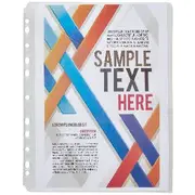 J.Burrows Binder Document Holder A4 Clear 10 Pack