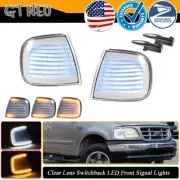2X Clear Switchback LED Corner Signal Lights For 1997-2003 Ford F150 Expedition (for: Ford)