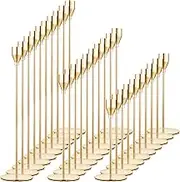 LOKUME Set of 30 Gold Candle Holders for Taper Candles, Metal Gold Taper Candle Holder Decorative Candlestick Holders for Wedding, Dinning, Party, Home Decor, Fits 3/4 inch Thick Candle&Led Candles