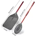 Onilini 12/13/14 Inch Pizza Peel with 9 Inch Pizza Turning Peel Perforated Shove