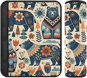 Ethtic Tribe Totem Bears 2 Pack car seat Shoulder Strap Covers, More Comfort Driving, Seatbelt Shoulder Pads for Adults for Bag Truck Auto