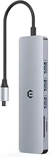 SUTOUG 6-in-1 USB C Hub Docking Station with 4K HDMI Adapter, USB 3.0/2.0 Ports, SD/TF Card Reader, Dual Monitor Type C Multiport Adapter Docking Station for MacBook Pro Air, Surface Pro, iPad Pro