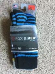 Fox River Snow Socks Kids Small 9-11.5 Wool Boot Socks Winter Ski 2 Pack NEW