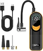 IOIUSKKU Portable Wireless Charging Slim Car Air Compressor Air Compressor Air Pump Powerful Low Noise Easy-to- Fast Inflation