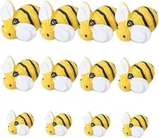 HEALSOPTHY 50Pcs Mini Resin Bee Charms for DIY Craft Projects Cute Headdress Accessories for Phone Cases Photo Frames and Wall Art Decor Durable and Detail