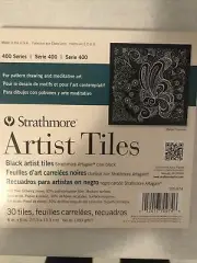 Strathmore Artist Tiles 6"X6" 30/Pkg-Black, 62105974 New!