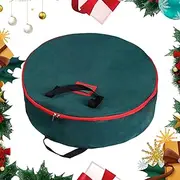 Generico Wreath Storage Bag, 60cm/24 Inch Christmas Wreath Zipper Bag Large Wreath Storage Container for Festival Decorations with Zipper for Decorating
