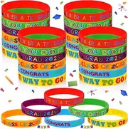30 Pcs Pre K Graduation Decorations Class of 2025 Kindergarten Graduation Rubber Wristbands Pre K Silicone Bracelets Preschool Graduate Grad Gifts School Exchange Gifts Kindergarten Grad Party Favors