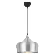 Polk-30 1 Light Pendant Aluminium Brushed, Black POLK PE30-ALB