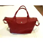 LONGCHAMP 小羊皮兩用折疊包M號