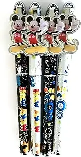 Mickey & Minnie Mouse Shiny Black & White 4PCS Pen Set