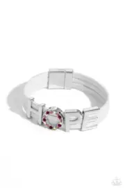Paparazzi Hopeful Haute White Bracelet NWT