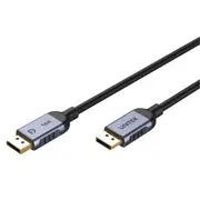 Unitek C1626GY-1M DisplayPort 2.1 DisplayPort Cable - 1m - Space Grey Up to 16K 60Hz - Aluminium Alloy [C1626GY-1M]