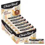 ChapStick Bulk Lip Balm, Cake Batter, 12-Pack – Delicious & Sweet Lip Moistur...