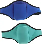 KITANDOVE 2pcs Running Belt for Phone: Slim Running Belts Waterproof Waist Pack Workout Fanny Pack Pouch for Women Men Cycling Camping Gym