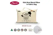 Kids Wool Blend Standard Pillow in Fabric Bag